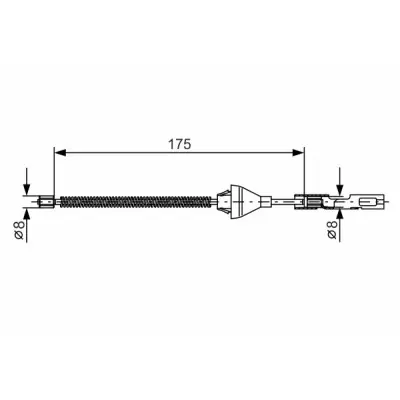 Pago Seguro Cable de accionamiento, freno de estacionamiento BOSCH 1 987 477 906 BOSCH 1 987 477 906